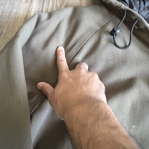 Vintage Carhartt Jacket Active Size L Brown Zip Up Hooded Canvas 1990s - Picture 6 of 9